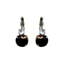 Mariana Double Drop Earrings in Checkmate on Rhodium