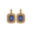 Emerald Cut Mariana Earrings in Romance on Rose Gold