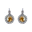 Mariana Earrings in Butter Pecan on Rhodium