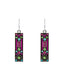 Firefly Skinny Mosaic Earring in Pinks