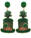 St. Patrick's Day Hat Beaded Earrings