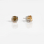 Mariana Single Golden Shadow on Rhodium Stud