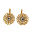 Mariana Sunburst Halo Filigree Earring on Gold