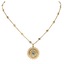 Mariana Sunburst Pendant Necklace Winds of Change on Gold Suns Chain