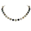 Mariana Quatrefoil Cluster Necklace Mineral Night Fall on Rhodium