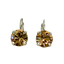 Mariana Earring Large Light Amber on Rhodium