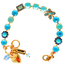 Mariana Medium Pave Bracelet Crystal Blue on Gold