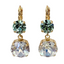Mariana New Double Crystal Drop Earring Lavender Mist on Gold