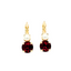 Mariana Double Drop Earring Red/Pearl on Gold