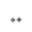 Mariana Petite Quatrefoil Stud Clear on Rhodium