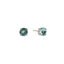 Mariana Single Light Aqua Blue on Rhodium Stud