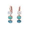 Mariana Large Earrings Lady in Red on Gold