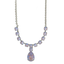 Mariana Teardrop Necklace in Sunkissed Lavender on Rhodium