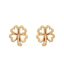 Gold Clover Post Earrings