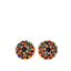 Mariana Swirl Earrings Vitriol Green on Rose Gold POST
