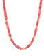 Tumbled Stone Bauble Bead Necklace Set Red