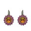 Mariana Bougainvillea Earrings on Rhodium Large