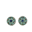 Mariana Swirl Earrings Crystal Blue on Rhodium POST