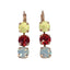Mariana Earring Triple Drop Football on Rose Gold