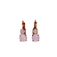 Mariana Small Double Drop Earrings in Rose Water Opal on Rose Gold