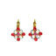 Mariana Diamond Shaped Cluster Earrings in Sunset Drive-In on Gold