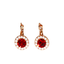 Mariana Halo Earrings in True Romance on Rose Gold