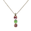 Mariana Triple Drop Pendant Parasol on Rhodium