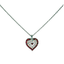 Mariana Embellished Heart Pendant in Romance on Rhodium