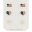 Patriotic Earrings Stud Set