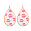 Acrylic Lip Pattern Earrings