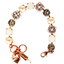 Mariana Quatrefoil Cluster Bracelet Bermuda on Rose Gold