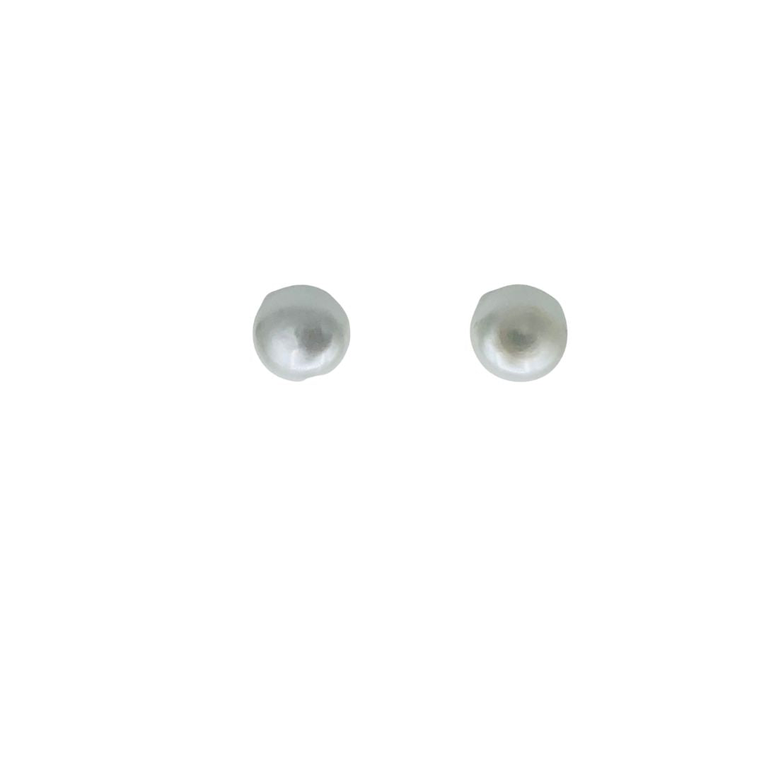Small Pearl Stud Earrings on Sterling Silver Posts