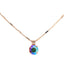 Mariana Simple Pendant AB Pumpkin Spice on Rose Gold