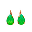 Mariana Earrings Teardrop Seafoam Green on Rose Gold