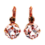 Mariana Large Earrings Light Amber/Light Rose on Gold