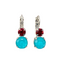 Mariana Double Drop Earrings Red/ Sunkissed Keep Current on Rhodium