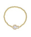 Mother of Pearl Cross Bracelet