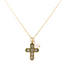 Mariana Cross With Pearl Sidecar Charm on Gold