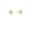 Petite Pave Star Studs on Gold