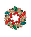 Crystal Wreath Pin