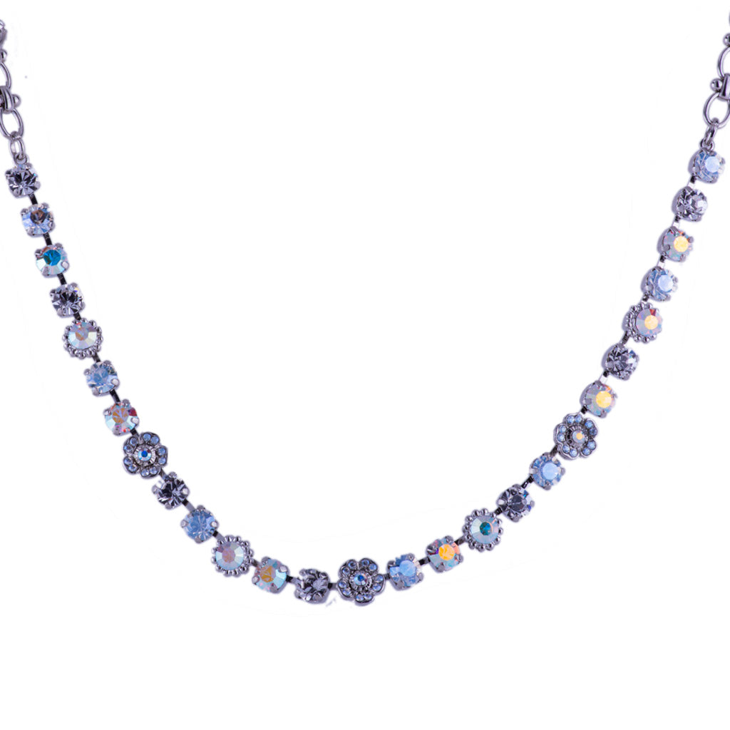Mariana Petite Flower Necklace Winds of Change on Rhodium