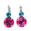 Mariana Double Drop Earrings in Rainbow Sherbet on Rhodium