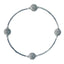 Blessing Bracelet 8MM Pave Crystal Beads With Sterling Bars