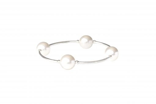 Blessing Bracelet in White Pearl and Sterling Silver