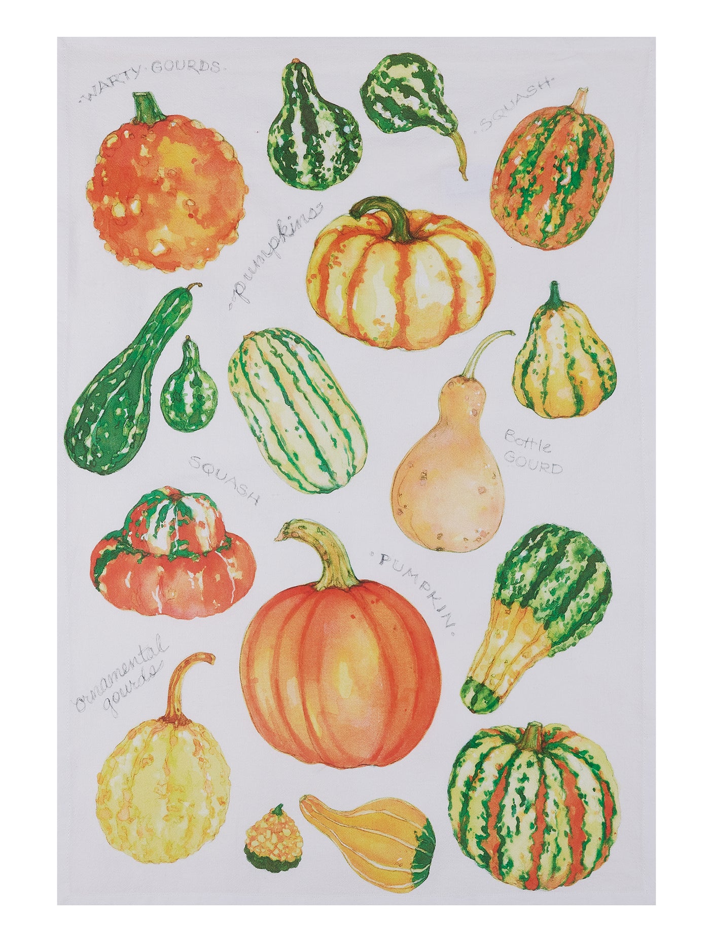 Gorgeous Gourds Tea Towel