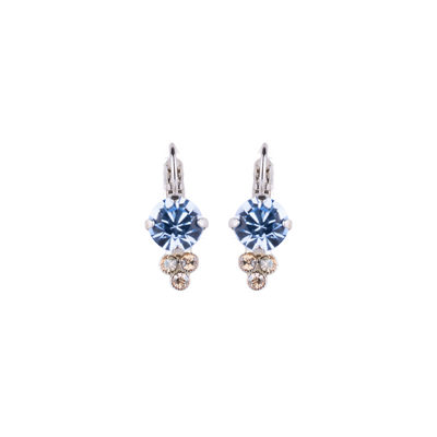 Mariana Earrings in Golden Shadow Sapphire on Rhodium