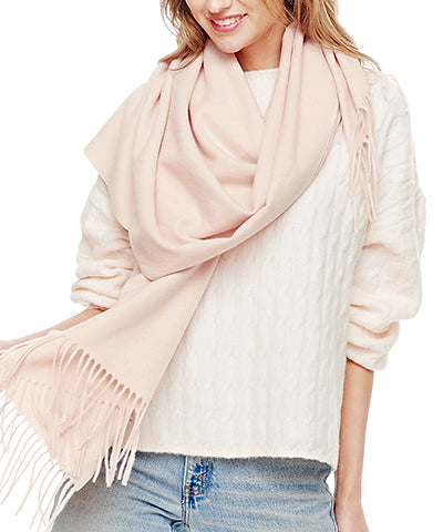 Cashmere Blend Wrap-Blush