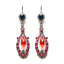 Mariana  Lavalier Earrings in Coral Cove on Rhodium