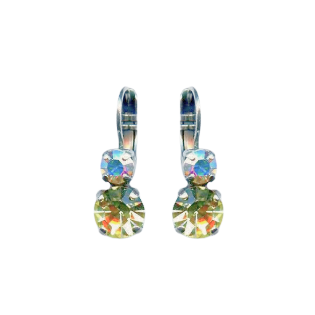 Mariana  Double Drop Earrings in Coco on Silver Main image