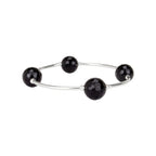 Blessing Bracelet in Faceted Onyx on Sterling Silver